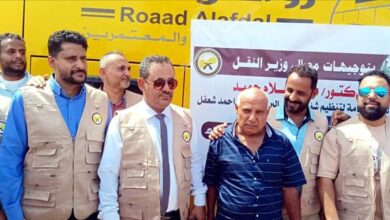 شعفل يدشن تفويج  حجاج بيت الله الحرام عبر ميناء الوديعة البري