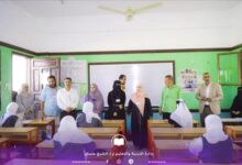 قيادات بالسلطة المحلية وتربوية وانتقالية تتفقد سير اختبارات الثانوية العامة في الشيخ عثمان بعدن