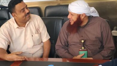 لقاء بين الشيخ علي القاضي مفتي محافظة تعز والأستاذ الكمالي المدير التنفيذي لمركز مسارات