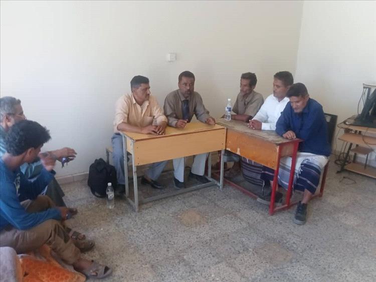لقاء يجمع القائم بأعمال رئيس منسقية المجلس الانتقالي الجنوبي جامعة أبين و رئيس إدارة المنسقية بكلية التربية لودر