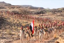 محور الرزامات بصعدة يشهد مسيراً  عسكرياً بمناسبة الذكرى الـ 35 لـ إعادة تحقيق الوحدة اليمنية المجيدة