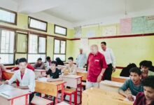 مدير تربية القبيطة يدشن اختبارات الثانوية العامة في مدارس كرش والشريجة