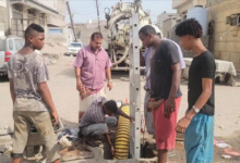 مدير عام الشيخ عثمان يوجه بسرعة معالجة طفح مياه الصرف الصحي بمنطقة الممدارة