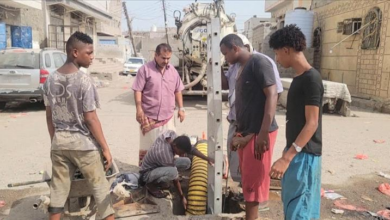 مدير عام الشيخ عثمان يوجه بسرعة معالجة طفح مياه الصرف الصحي بمنطقة الممدارة