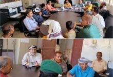 مدير عام حالمين يناقش آلية إعادة خدمة مياه الجبل مع اللجنة المعنية للمشروع