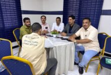 مدير عام صحة الموانئ والحجر الصحي بوزارة الصحة يعقد إجتماع مع مدراء ادارات صحة الموانئ في المحافظات الشرقية.