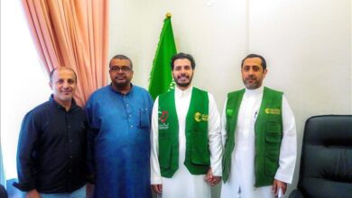 مدير مشروع تشغيل مركز فاطمة بابطين- سيئون عن جمعية كلانا يلتقي بمدير الوحدة التنسيقية بمركز الملك سلمان مكتب حضرموت المكلا