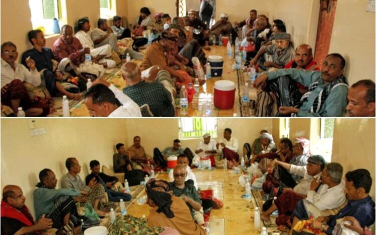 منطقة اللقوح بحالمين تشهد إشهار تنصيب الشيخ عادل ثابت صالح المحبشي شيخًا لقبيلة المحابشة