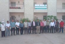 نائب محافظ لحج ومدير عام مكتب الصحة يدشنان حملة التوعية والرش الضبابي بمديرية تبن