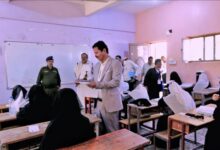 نائب وزير التربية"العباب" يدشن اختبارات الثانوية العامة بمأرب