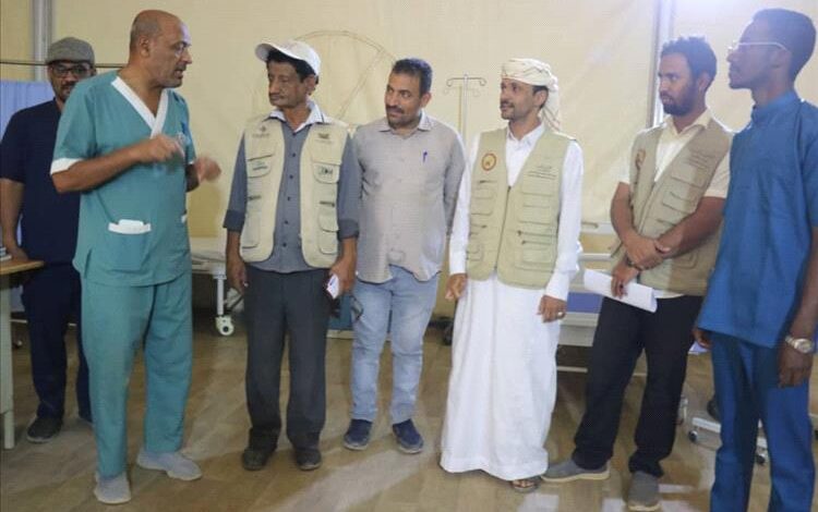 نزول ميداني للمستشفى الميداني السعودي بميناء الوديعة البرّي بحضرموت..
