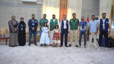 وصول الفريق الطبي التطوعي التابع لمركز الملك سلمان للإغاثة والأعمال الإنسانية إلى اليمن لتنفيذ مشروع لعلاج أورام الأطفال