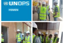 وفد هندسي من وزارة الصحة يتفقد مشاريع الترميم في مستشفى حيس الريفي بمحافظة الحديدة