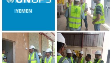 وفد هندسي من وزارة الصحة يتفقد مشاريع الترميم في مستشفى حيس الريفي بمحافظة الحديدة