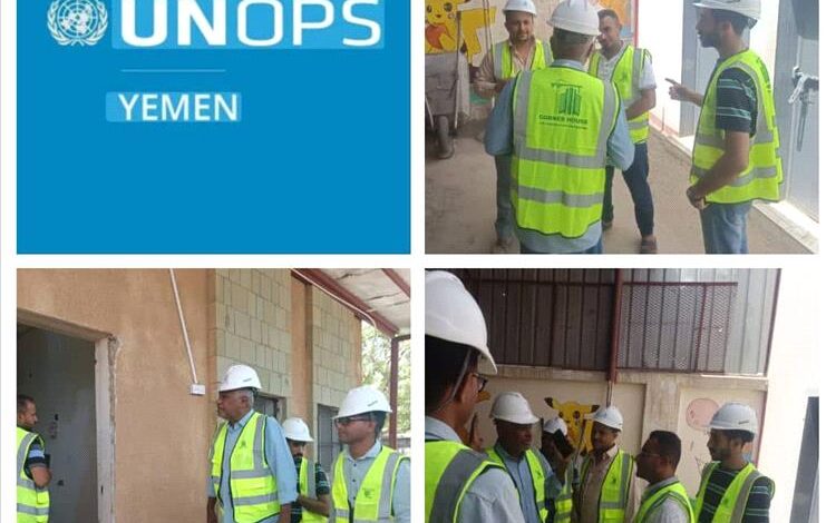 وفد هندسي من وزارة الصحة يتفقد مشاريع الترميم في مستشفى حيس الريفي بمحافظة الحديدة