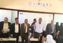 وكيل أول محافظة تعز يدشن اختبارات الثانوية العامة بالمحافظة للعام 2024 - 2025 م