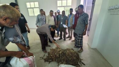 وكيل وزارة الزراعة وفريق منظمة "الفاو" يزوران بنك البذور ومزرعة وادي خير بلحج