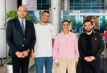 استقبال أبطال العالم في لعبة الاسكواش