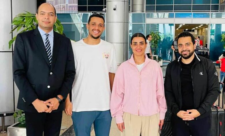 استقبال أبطال العالم في لعبة الاسكواش