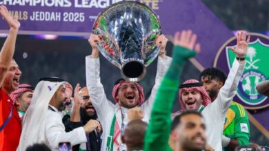 احتفالات أهلي جدة بالتتويج الأسيوي