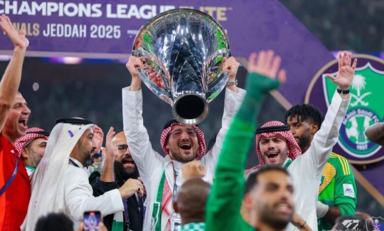 احتفالات أهلي جدة بالتتويج الأسيوي