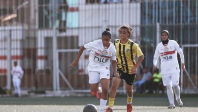 حنين هشام لاعبة نادي الزمالك