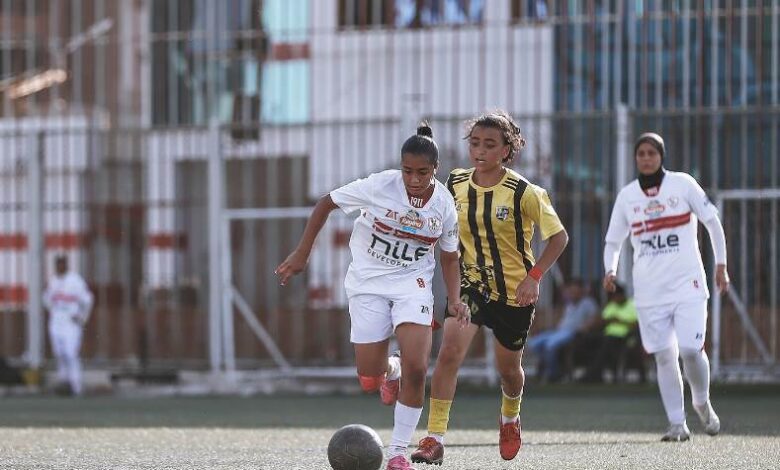 حنين هشام لاعبة نادي الزمالك