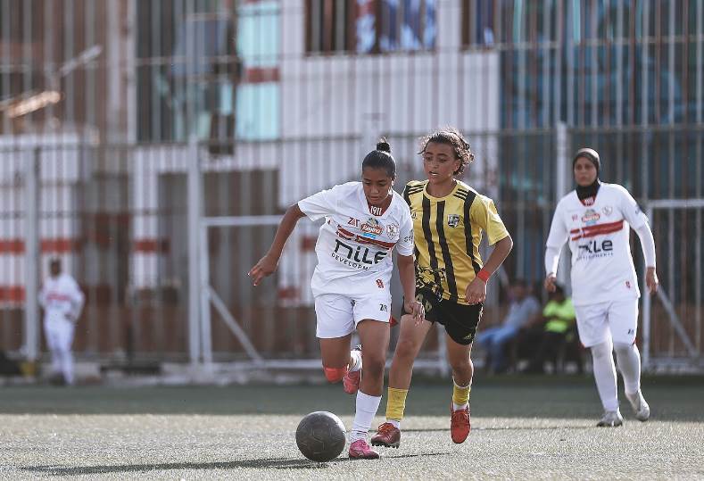 حنين هشام لاعبة نادي الزمالك