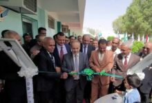 الوزير الوصابي والوكيل السعيدي يدشنان ورش ومعامل تخصص الطاقة الشمسية بكلية المجتمع في سيئون