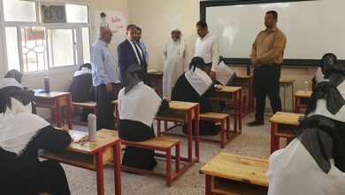 الوكيل العامري يتفقد سير الامتحانات النهائية لطلاب الثانوية العامة بوادي حضرموت