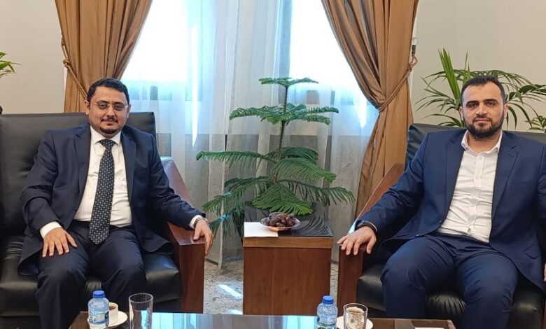 بعكر يلتقي مدير إدارة الإتصال و المراسم في الخارجية السورية