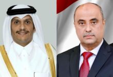 رئيس الوزراء يتلقى برقية تهنئة من نظيره القطري