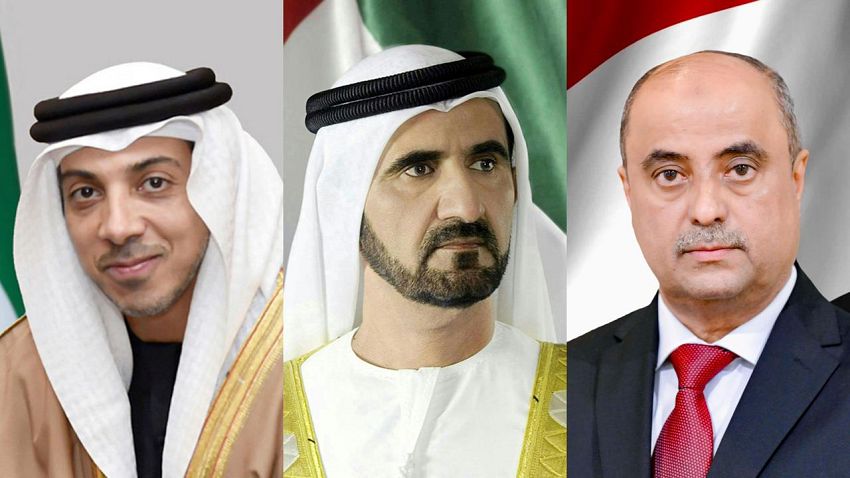 رئيس الوزراء يتلقى برقيتي تهنئة من نائبي الرئيس الاماراتي