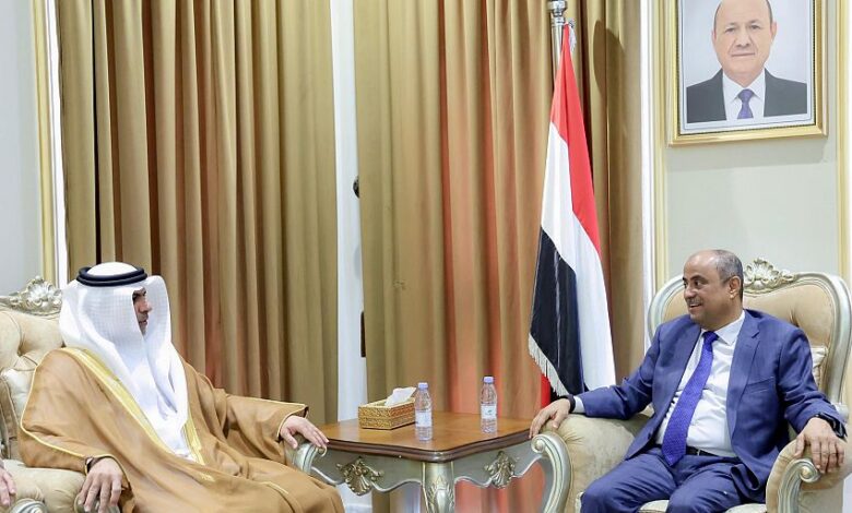 رئيس الوزراء يستقبل السفير الاماراتي لدى اليمن