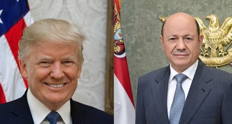 رئيس مجلس القيادة يتلقى برقية تهنئة من الرئيس الامريكي بمناسبة العيد الوطني