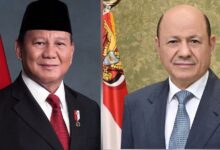 رئيس مجلس القيادة يتلقى برقية تهنئة من الرئيس الاندونيسي بمناسبة العيد الوطني ٢٢ مايو