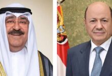 رئيس مجلس القيادة يتلقى برقية تهنئة من امير الكويت بمناسبة العيد الوطني 22 مايو