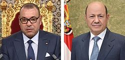 رئيس مجلس القيادة يتلقى برقية تهنئة من ملك المغرب بمناسبة العيد الوطني