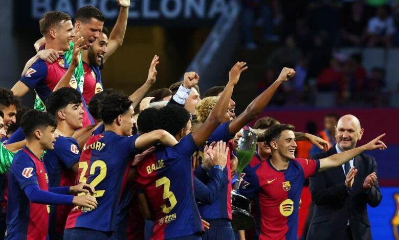 احتفالات برشلونة