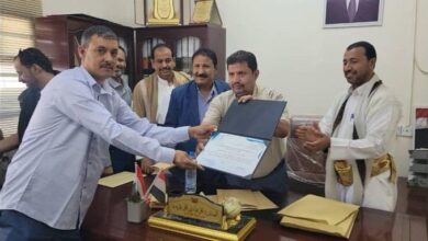 شركة الغاز تدشن بمنشأة مأرب استبدال إسطوانات الغاز التالفة وتكرم الموظفين المبرزين