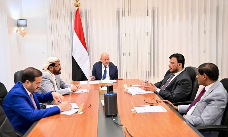 مجلس القيادة الرئاسي يناقش التطورات المحلية والاقليمية