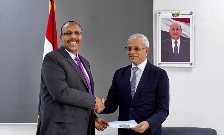 نائب وزير الخارجية يتسلم نسخة من أوراق اعتماد السفير الصومالي