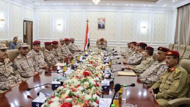وزير الدفاع ورئيس الأركان يجتمعان بقيادة المنطقة الرابعة ومحاورها