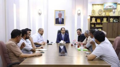وزير الشباب والرياضة يلتقي مع إدارة نادي شباب أكتوبر في شبوة
