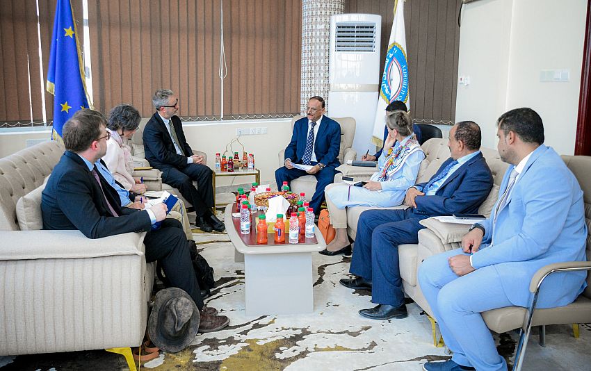 وزير النقل يبحث مع بعثة سفراء الاتحاد الأوروبي اوجه التعاون المشترك في دعم قطاعات النقل