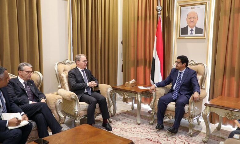 وكيل وزارة الخارجية يبحث مع مسؤول ايطالي سبل تعزيز التعاون المشترك