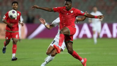 منتخب فلسطين أمام عمان