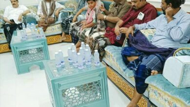 الأمين العام لمجلس حضرموت يحضر الزواج الجماعي بمديرية الريدة وقصيعر ويتبادل التهاني بعيد الأضحى