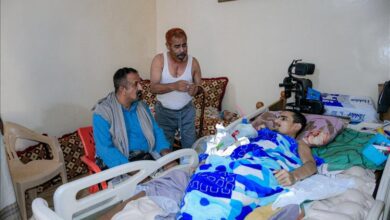 النوبة يختتم زيارات الجرحى المقعدين في منازلهم ويطالب بسرعة علاج الحالات الحرجة بالخارج