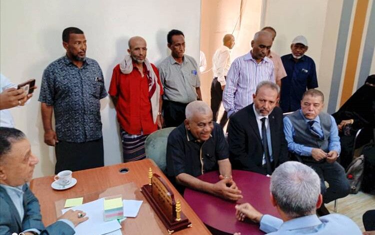 الوكيل الشبحي وأمين محلي أبين الحامد يقوما بزيارة تفقدية لمعهد الدكتور امين ناشر للعلوم الصحية بأبين